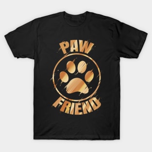 Paw friend logo - the cats and dog lovers T-Shirt